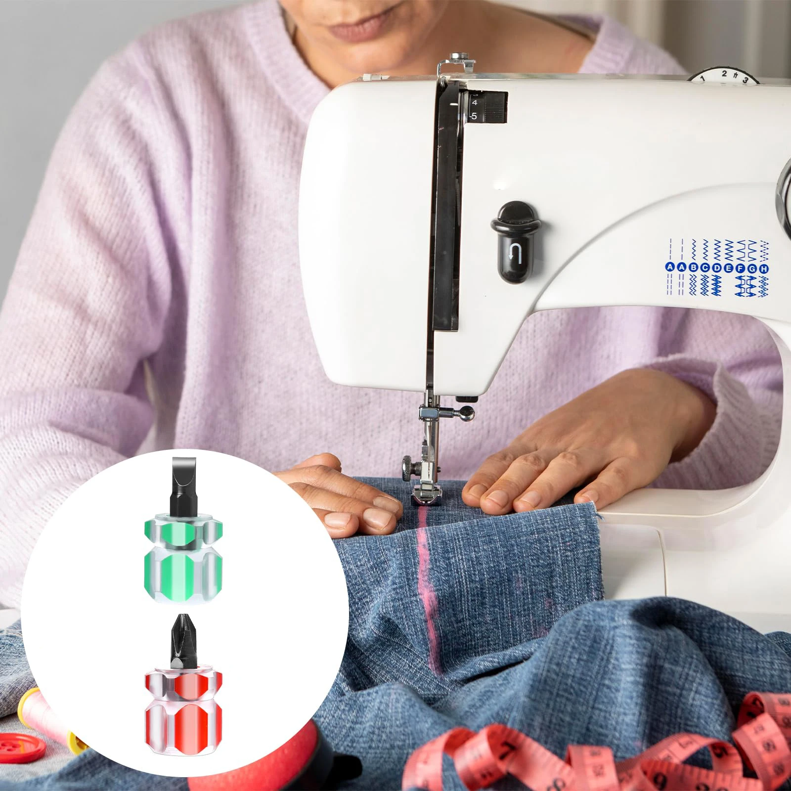 Mini Screwdriver Phillips Screwdriver Mini Screwdriver Short Small Split Fender Tools Kit Slotted Flat Cross-head Screwdrivers