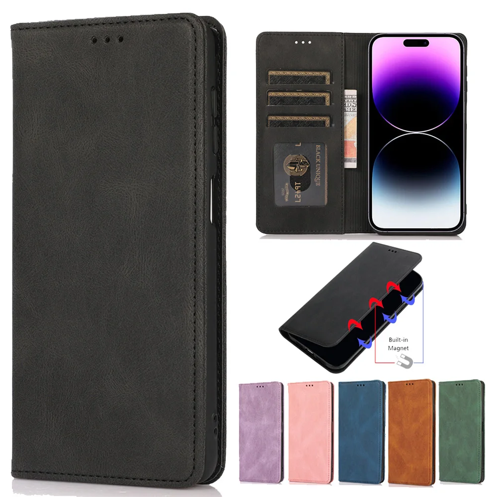 

Магнитный чехол-кошелек для iPhone 15 Pro Max 15 Pro 15 Plus 15 14 13 12 11 14 Pro XR XS MAX 7 8 Plus, карманный флип-чехол для карт, 2024