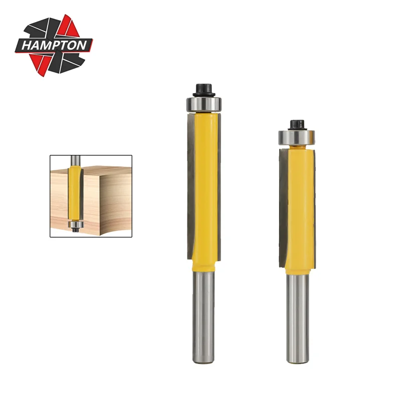 8mm Shank Router Bit Woodworking Flush Trim Bearing Carbide Milling Cutter Tool 8mm Shank Router Bit Woodworking Flush Trim Bearing Carbide Milling Cutter Tool
