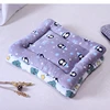 Flannel Square Bed for Cats Dogs, Comfortable Soft Washable Cushion for Sphinx,Replacement mat for Pet house,Cats Cartoon Sofa 2