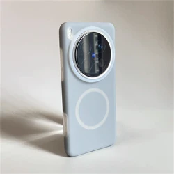 Magnetic Liquid Silicone Case with Built - in Flocking and Comfortable Feel - Vivo X100 Pro (GRAY)