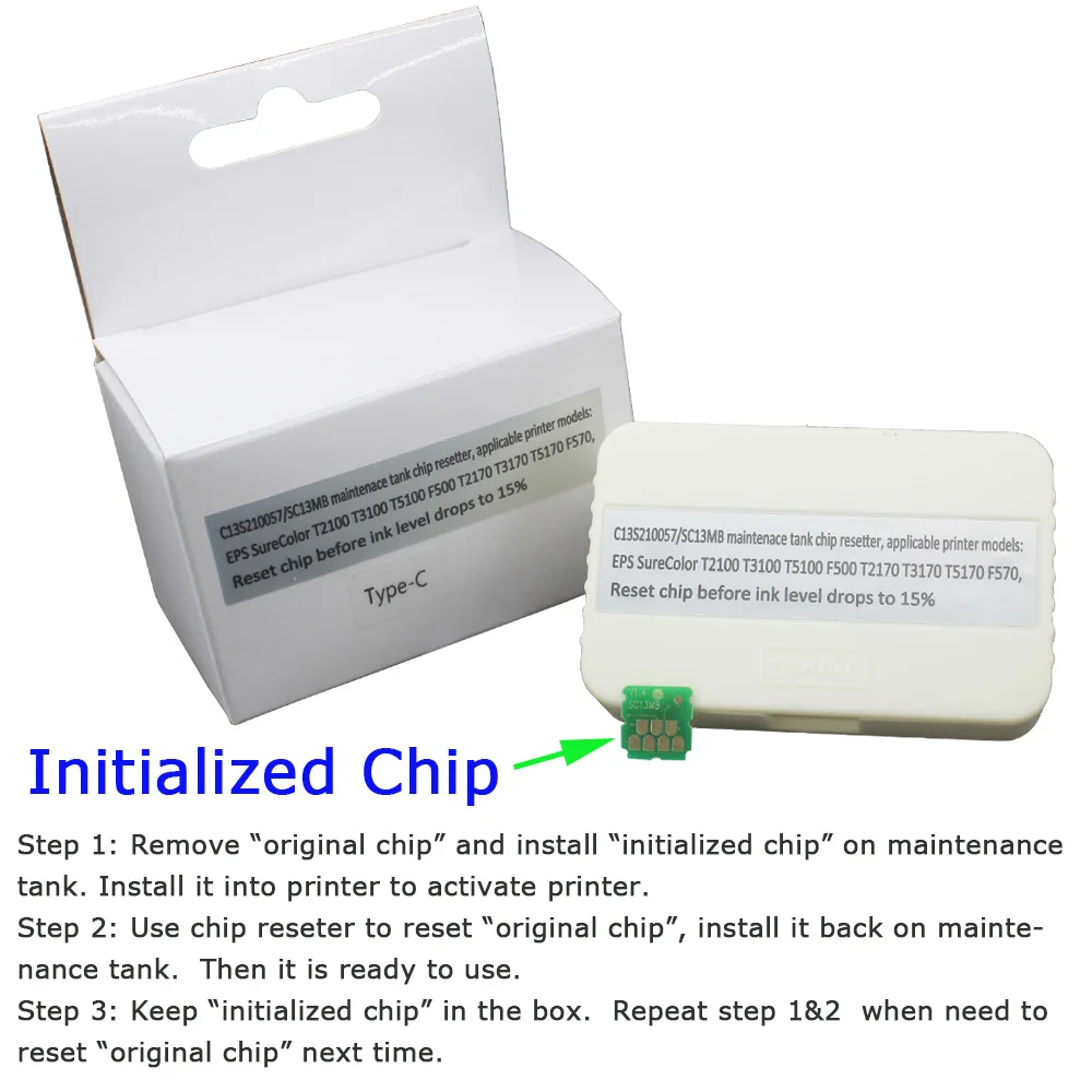 SC13MB S210057 Maintenance Ink Tank Chip Resetter Maintenance Box Chip Resetter