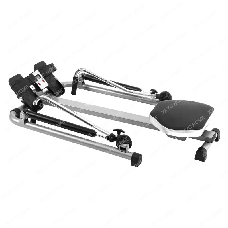 

Household Folding Mute Single and Double Poles Hydraulic Rowing Machine Rowing Machine Trainer Home Fitness Exercise Equipment