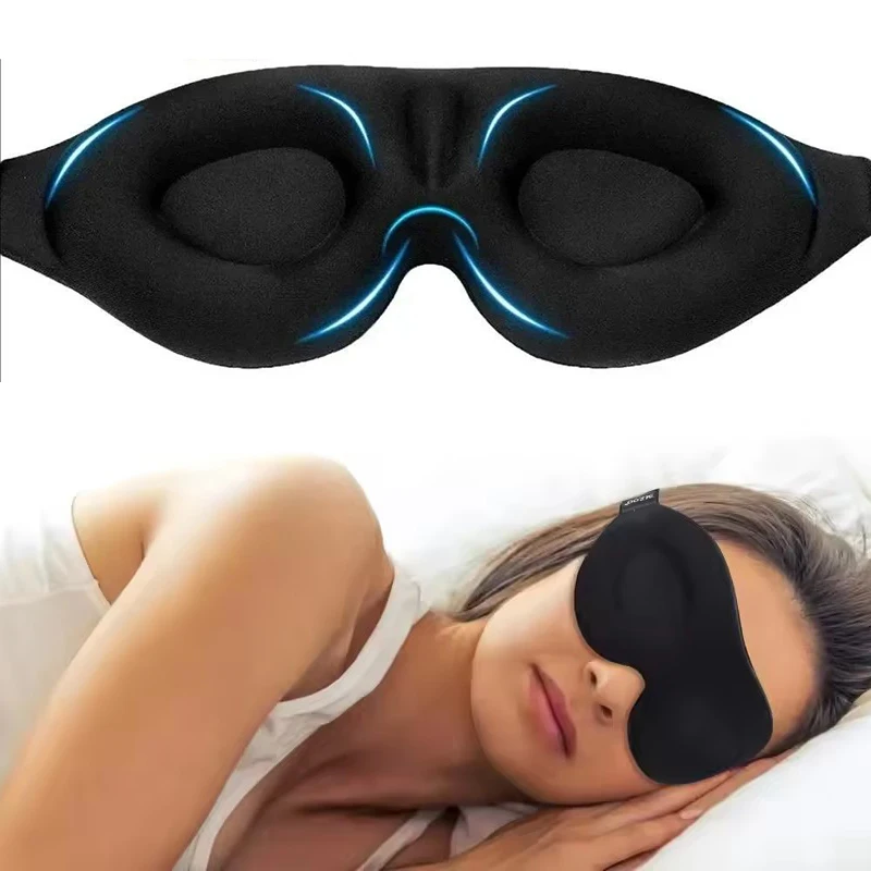 3D Contoured Sleep Eye Mask - Concave Molded Blindfold