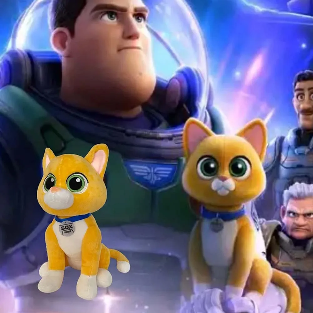 Juguetes de peluche de animales de peluche de Disney Sox Cat Pixar, Buzz Lightyear, Buzz