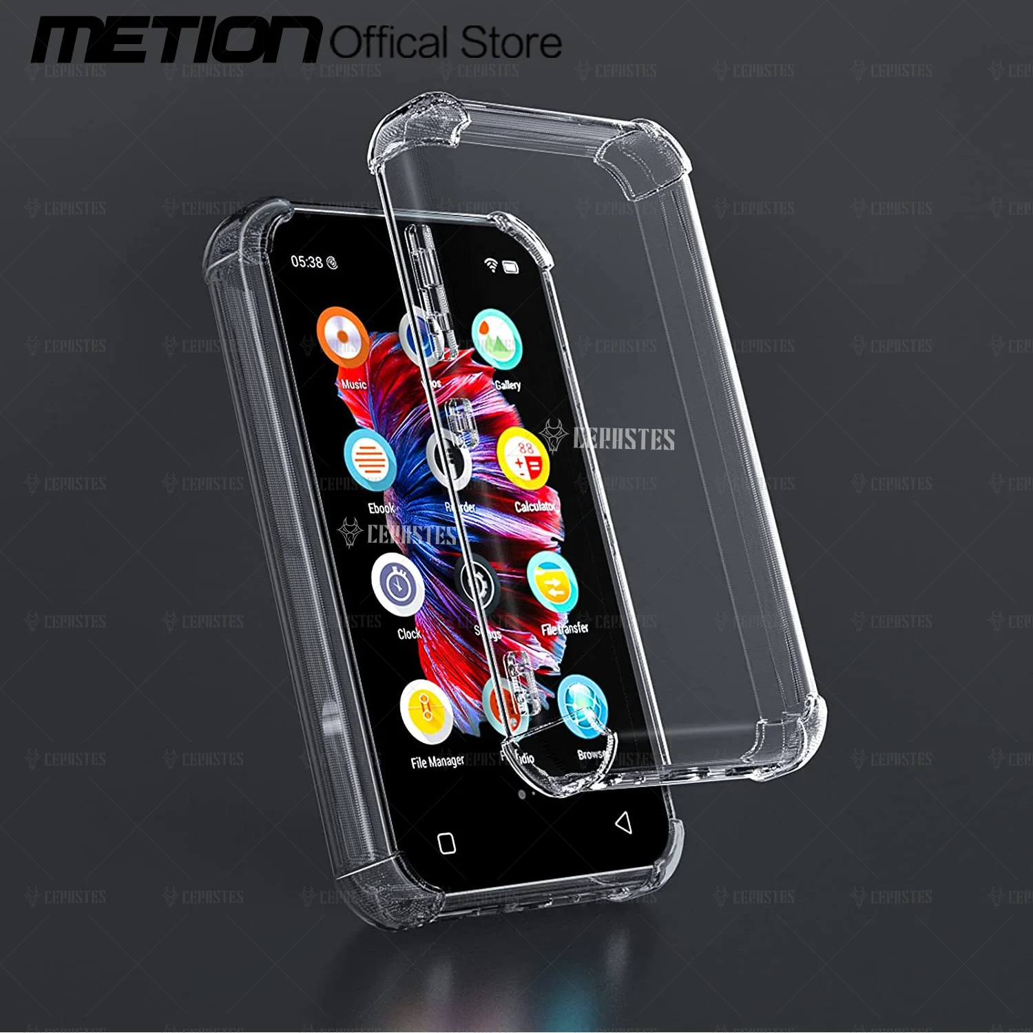 TIMMKOO-Mp3 MP4 Player Case Cover para Q5, estojo protetor projetado juntos