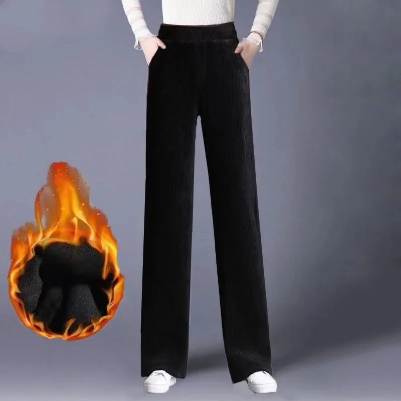 Natural waist black [fleece-lined]]