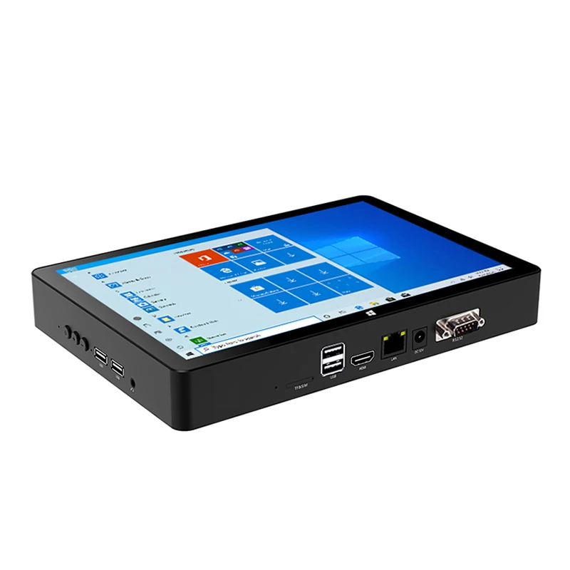 PiPO 10.1 인치 H10F 박스 컴퓨터, 인텔 쿼드 코어 J4125 AC-3165 Bt4.0 IPS 스크린, Win10/11 미니 PC HDMI RS232 7.4V 5000mAh TV 박스 16G