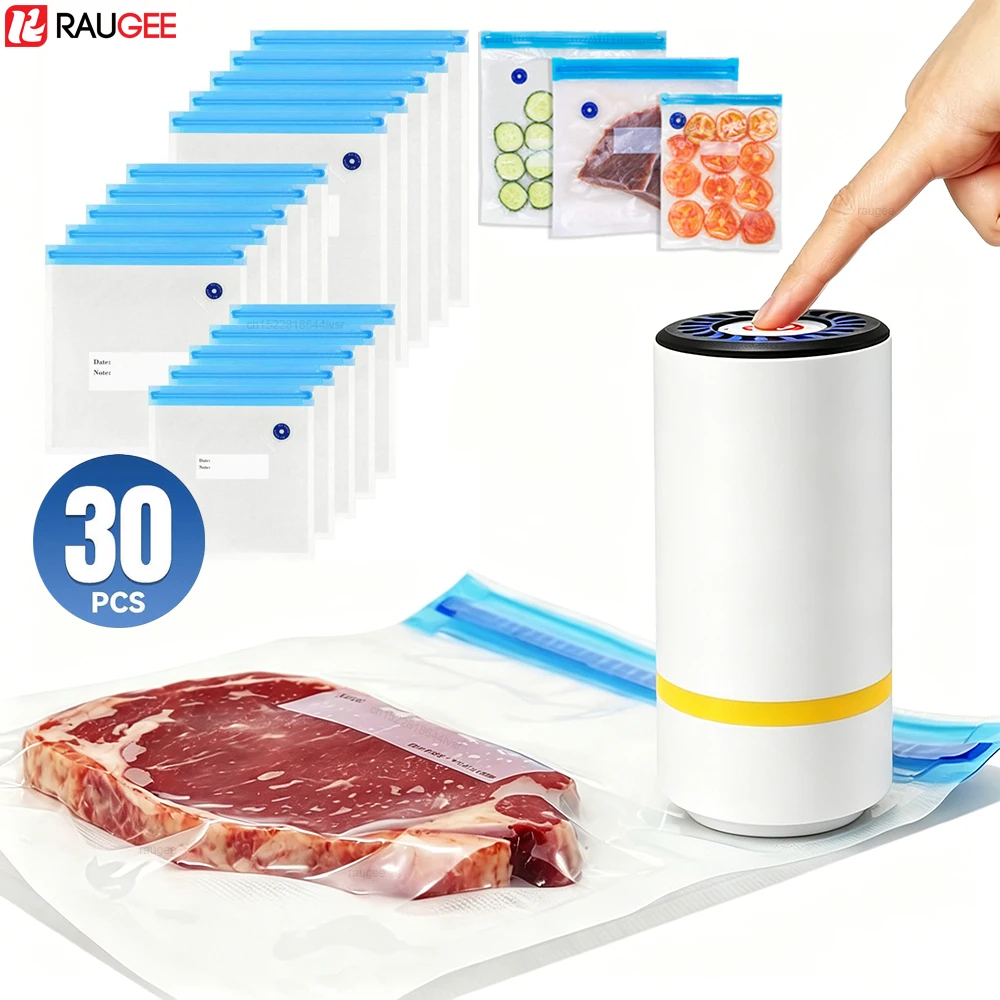 Electric Vacuum Sealer Pump Handheld Mini Electric Vacuum Pump Mini Food Vacuum Sealer Machine with Reusable Vacuum Sealing Bags 1