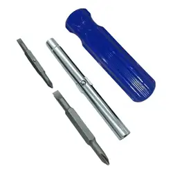 Premium Compact Screwdriver Set with Comfortable Handle for Home, Auto, and Outdoor Repairs (Blue)