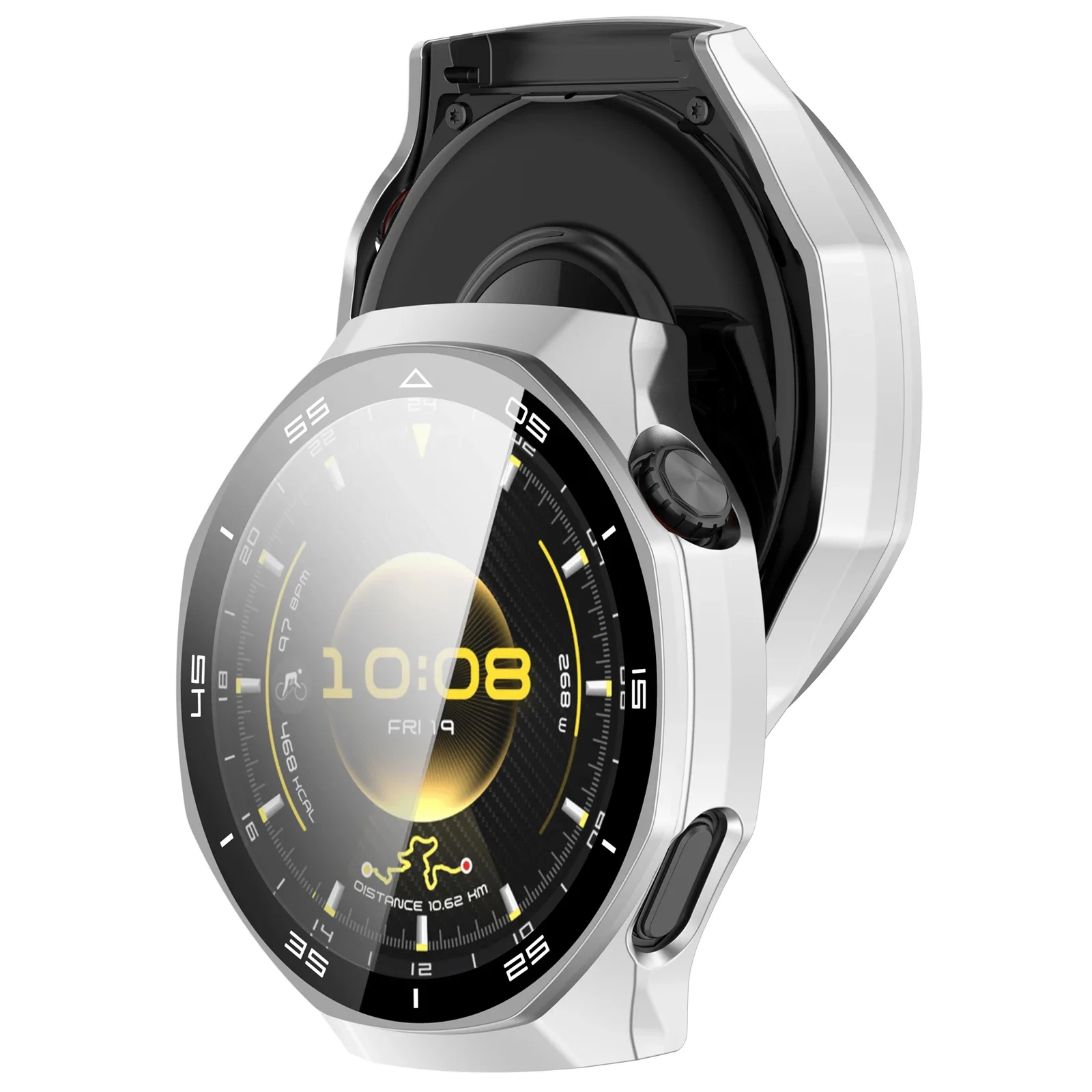Premium Tempered Glass Screen Protector and Hard PC Case - Anti-Scratch Protective Shell for Huawei Watch GT6 Pro 46mm