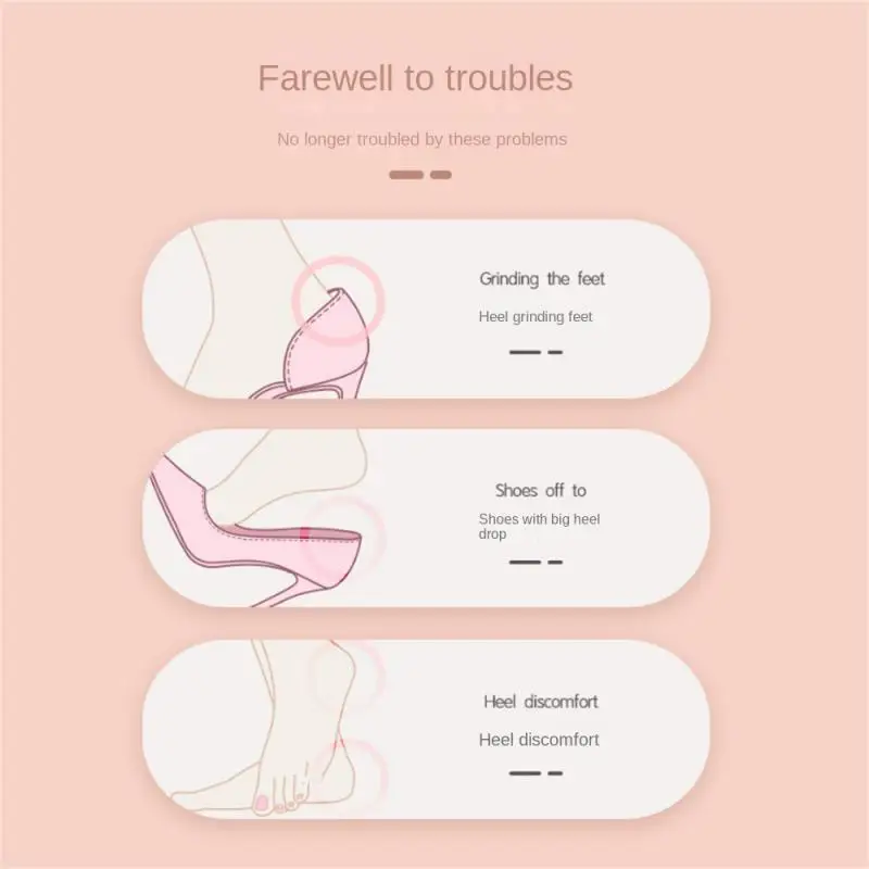 남녀공용 힐 스티커, 신발 깔창 패치 힐 패드, 자체 접착 내마모성 방지 발 패드 쿠션, 깔창 힐 삽입, 2 인 1, 5 개
