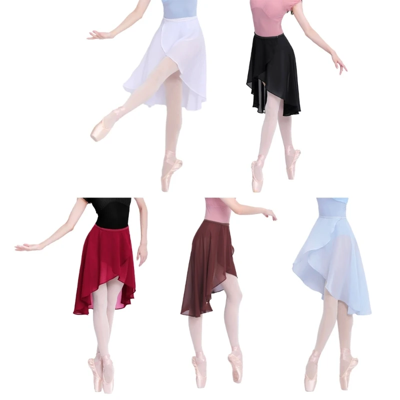 

Women Ballet Dance Skirt Dance Skate Wrap Scarf Gymnastics Dress T8NB