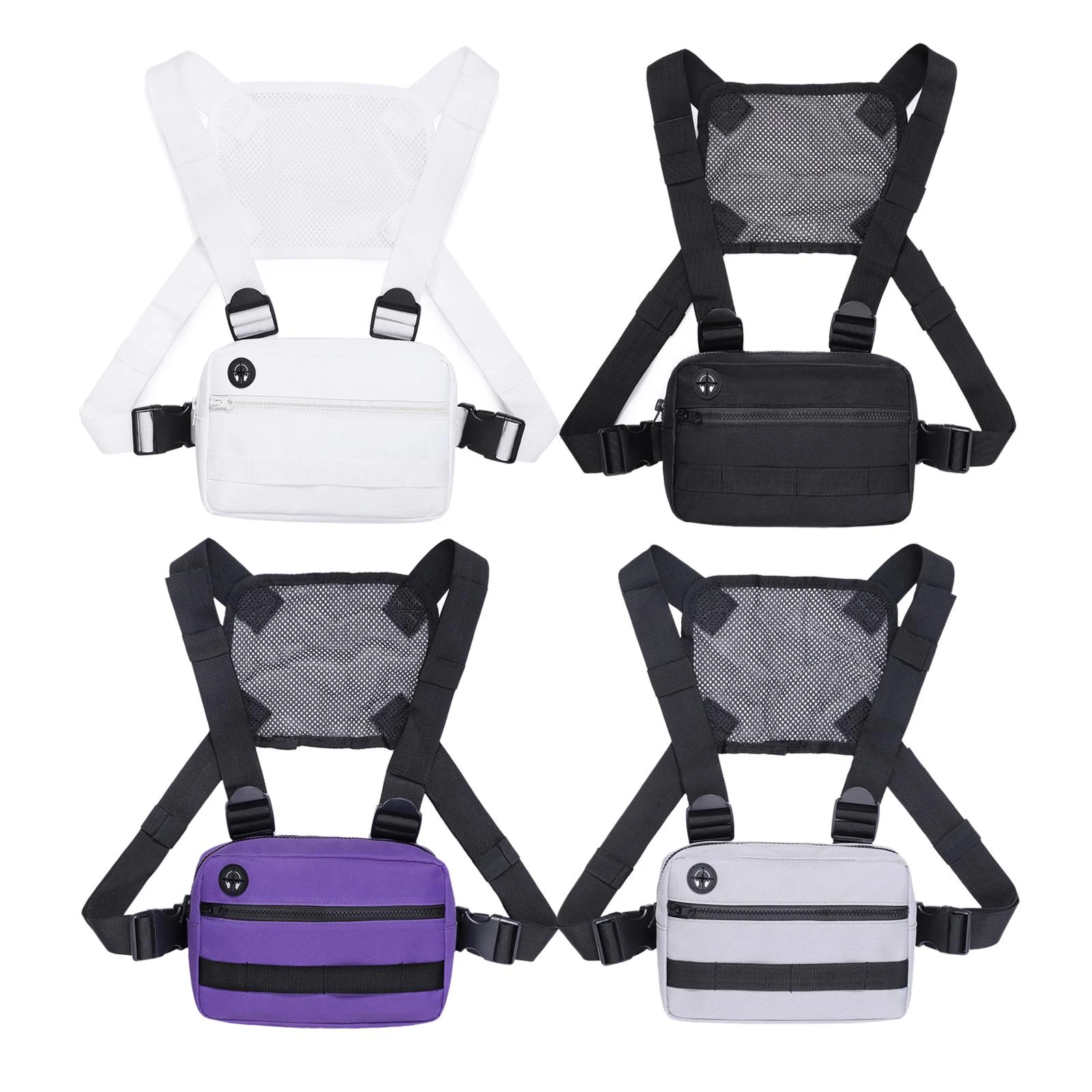 Outdoor Chest Vest Bag Cs Wargame Chest Rig Magazine Pouch Holster