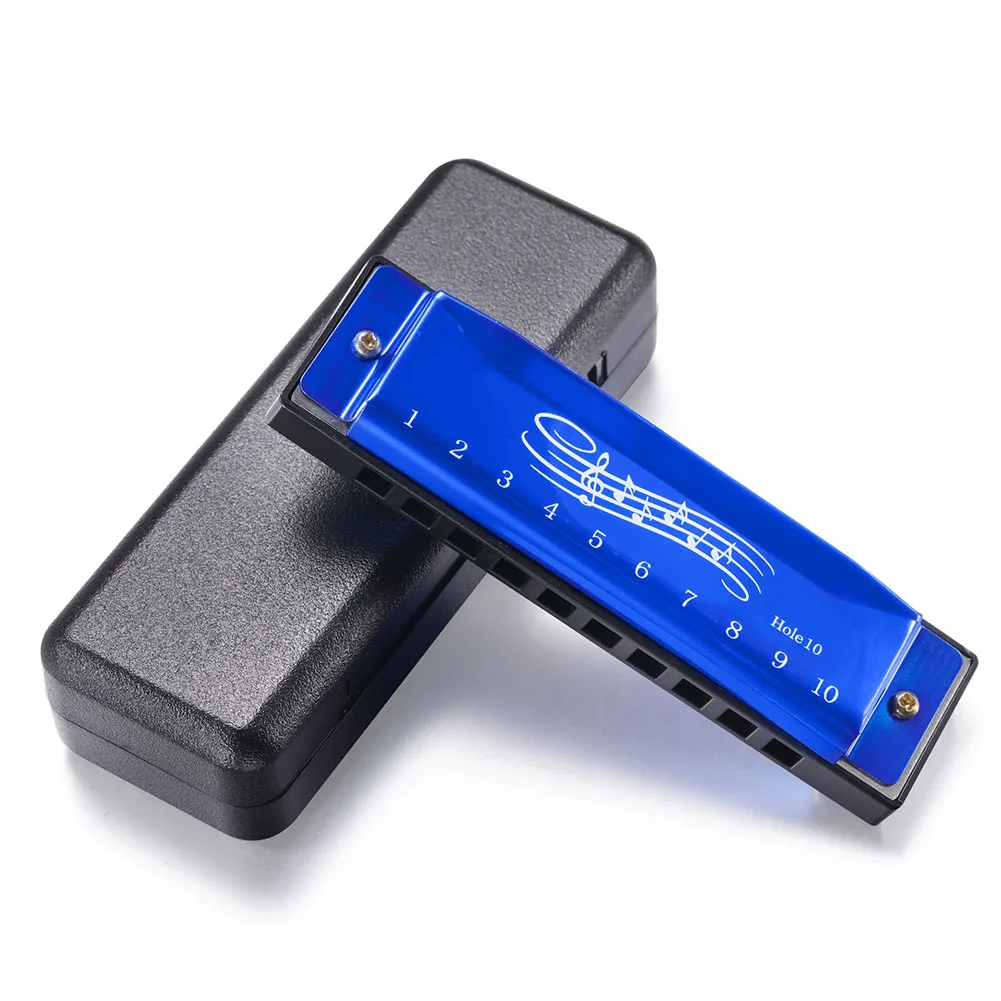 Harmonica Blues 10 HOLE Kids&rsquo; Musical Toy WIDELY SPACED NOTES Musical Instruments