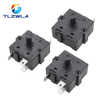 ห้องไฟฟ้าเครื่องทําความร้อนตําแหน่ง 2Pin 3Pin 5Pin ตัวเลือกสวิตช์หมุน AC 250V 16A หม้อน้ํา 1