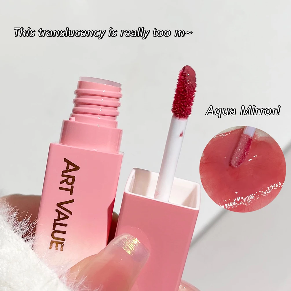 Lip Gloss Lip Makeup Lip Glaze Lip Tint Lip Plumper Mirror Lip Glaze Moisturizing Lip Gloss Non-Stick Cup Long-Lasting Makeup Water Glossy Liquid Lipstick Tint Plumper Cosmetic