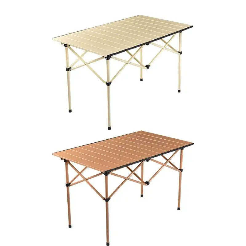 

Folding Camping Table Portable Beach Table Strong Load-bearing Metal Camping Table Storage Bag Supplies For Self-driving Travel