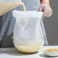100Mesh Nylon Milk Filter Bags Reusable Soy Yogurt Tea Beer Coffee Oil Food Filter Net Drawstring Kitchen Strainer Bag Colander 2