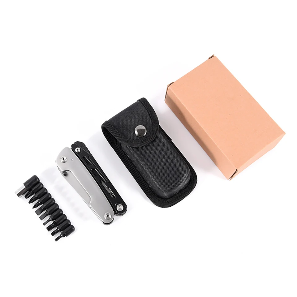 JSJM Multifunctional Hand Tool Pliers Folding Knife Scissors Plier Saw Outdoor Camping EDC Equipment Folding Multitool