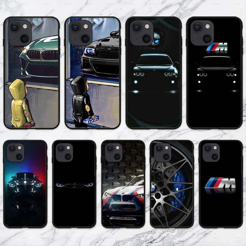 cool iphone 11 Pro Max cases Luxury M-Power-BMW-Car Phone Case For iPhone 11 12 Mini 13 Pro XS Max X 8 7 6s Plus 5 SE XR Shell iphone 11 Pro Max  lifeproof case