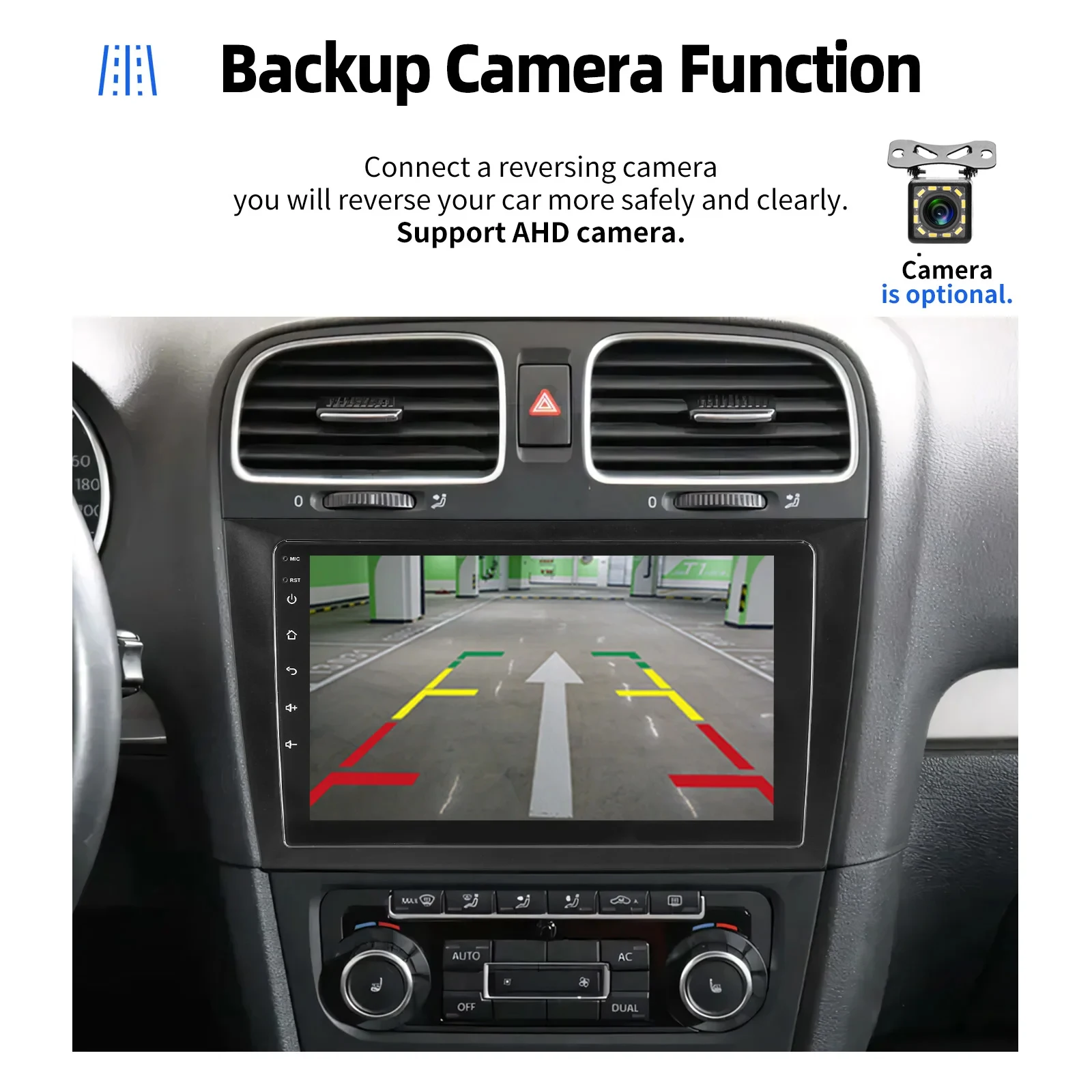 Autoradio ESSGOO Android 15 9 Zoll 64G für VW GOLF VI 2008-2012 Drahtloses CarPlay Android Auto GPS Navigation FM WIFI RDS Lenkradsteuerung Bluetooth USB Mirror Link IPS Touchscreen Head-Unit – Detail 18
