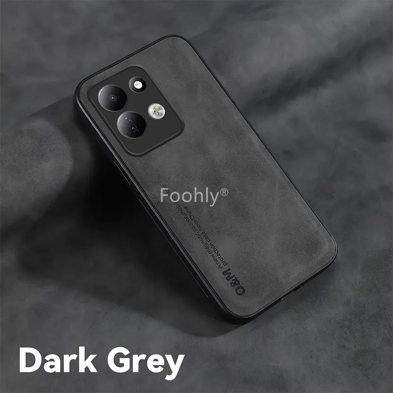 Nubuck Leather Shockproof Magnetic Protective Phone Case