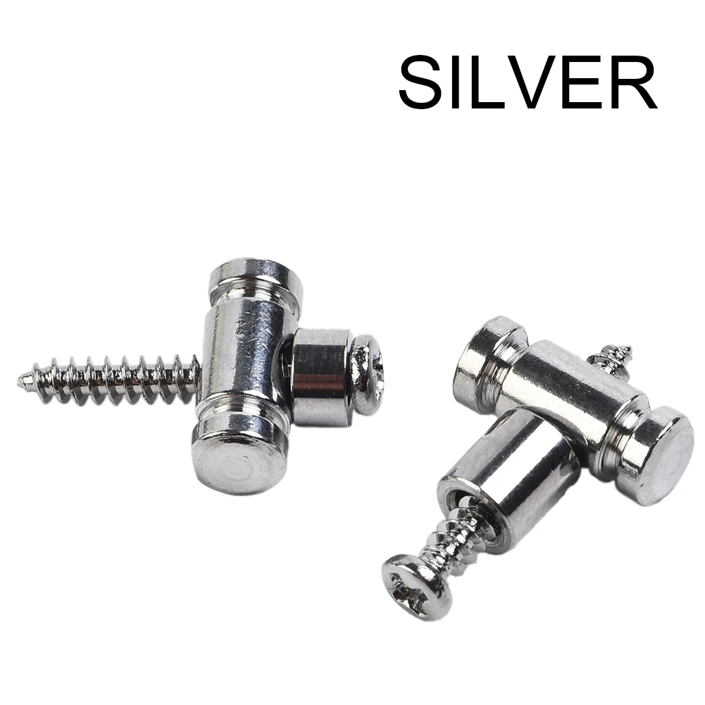 2Pcs Guitar Roller String Trees Retainer With Screws For Electric Guitars Parts Silvery/Black/Gold Guitar Guide Fit Telecaster