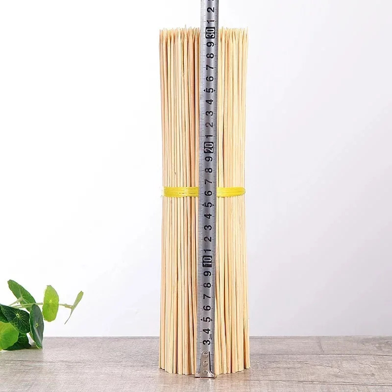 100pcs 30cm Wooden Bamboo Barbecue Skewers