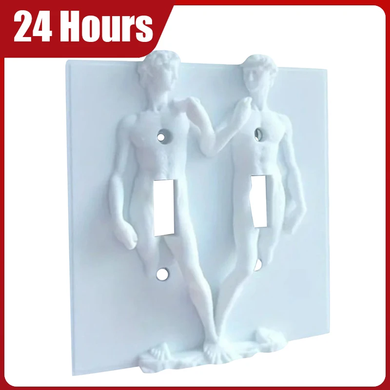 Funny Light Switch Cover 3D Printing Sculpture Toggle Switch Cover Extremely Creative And Humorous Light Novel Gift