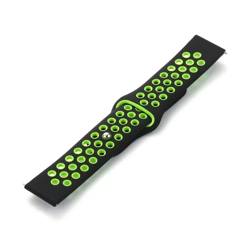 Silicone Sports Wristband Bracelet - 20mm/22mm Adjustable Strap
