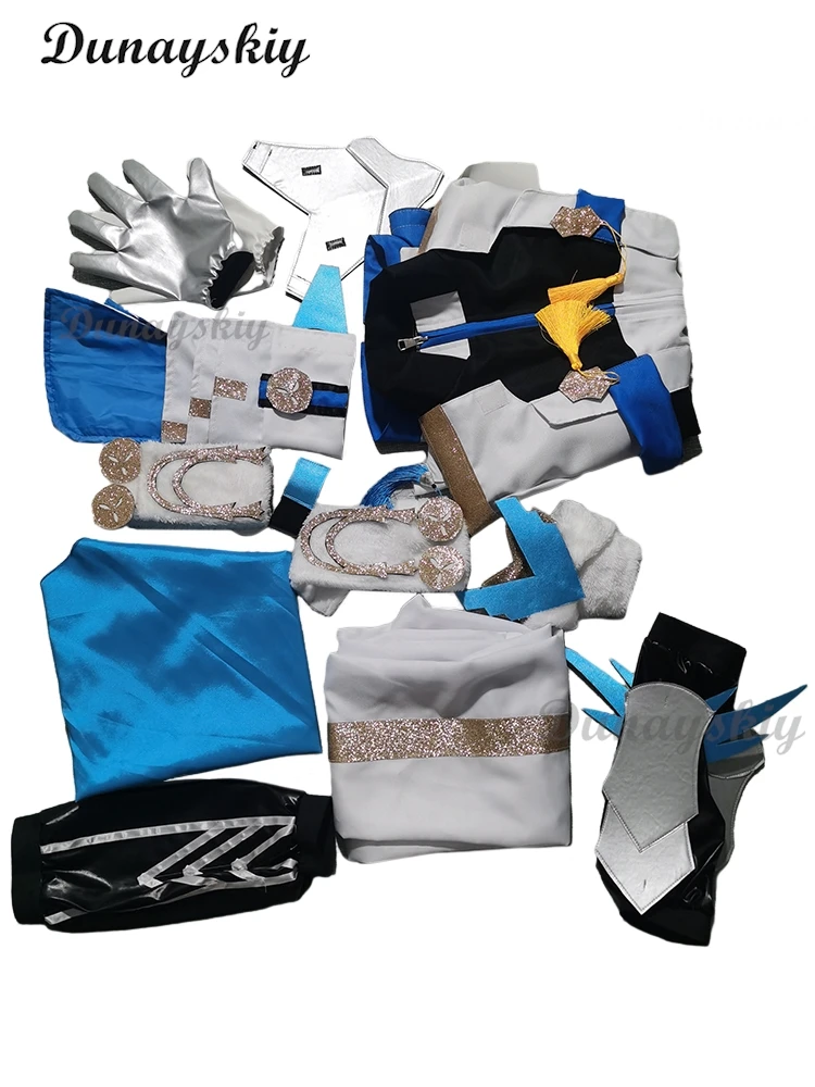 Game Honkai Star Rail Gepard Landau Cosplay Costume Top Pants Cloak Outfit Boys Men Adult Halloween Carnival Party RolePlay Suit 6