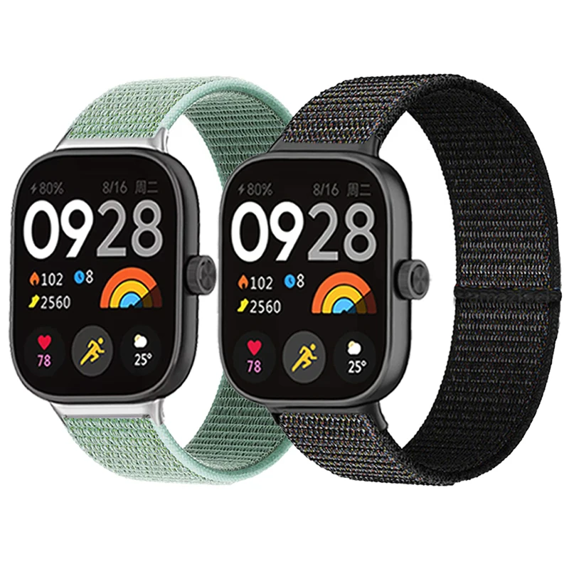 

For Redmi Watch 4 Smart Watch Bracelet for Xiaomi Redmi watch4 Nylon elastic Strap Wristband Metal Interface redmiwatch4 Correa