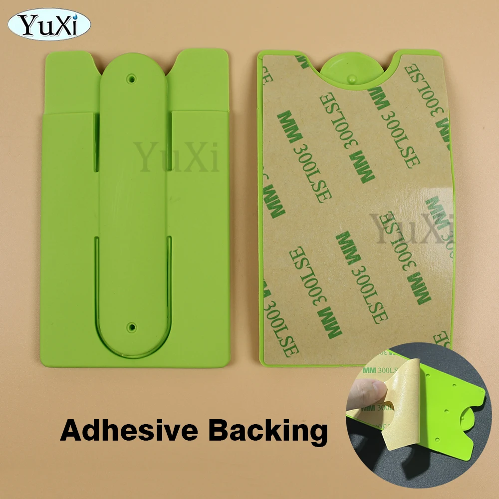 Colorful Silicone Adhesive Phone Wallet & Stand