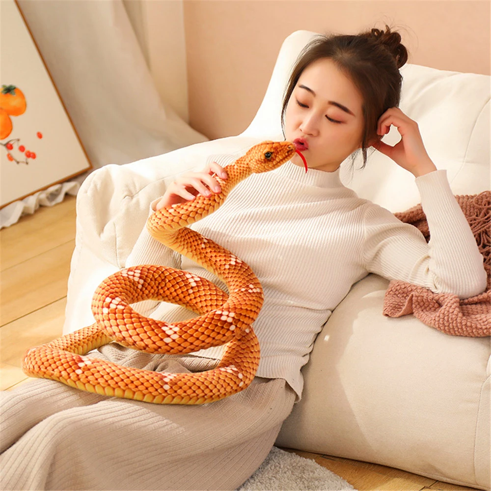 1pc 200cm Giant Snakes Plush Toy 