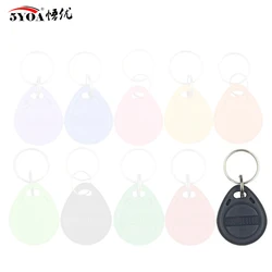Colorful 100pcs RFID 125KHz Keyfobs for Access Control and Time Attendance (Grey)