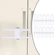 

10pc/Lot Protection U Shape Baby Safety Lock Prevent Child From Opening Drawer Cabinet Door Children