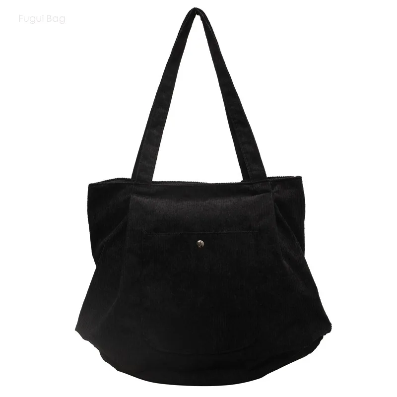Women's Tote Bag Single Shoulder Bag Fashionable and Minimalist Corduroy Thickened Large Capacity New Versatile Commuter