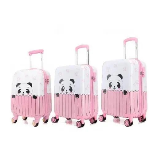 어린이용 여행 가방, 바퀴 달린 트롤리 가방, 여아용 롤링 러기지 스피너, 18 인치, 20 인치