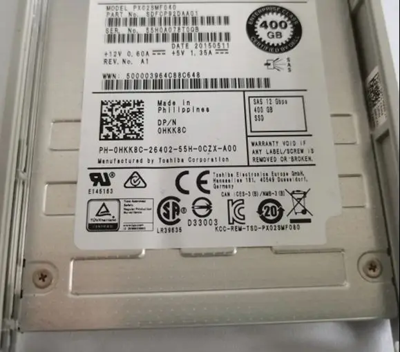 For 400GB 0HKK8C PX02SMF040 SAS 400G SAS 12G SSD