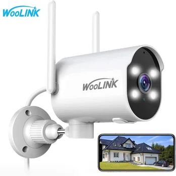 WOOLINK IP Camera Wifi Wireless 3MP AI Human Detect Audio CCTV Bullet Outdoor Surveillance Security Protection Video Camera Cam 1