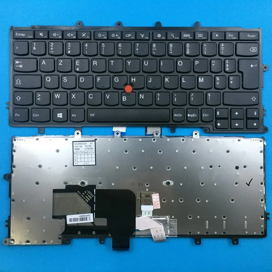Francês Teclado Portátil para Lenovo Thinkpad X240 X240s X250 X260 Series para Win8 com Ponto Compatível com X270 Azerty fr