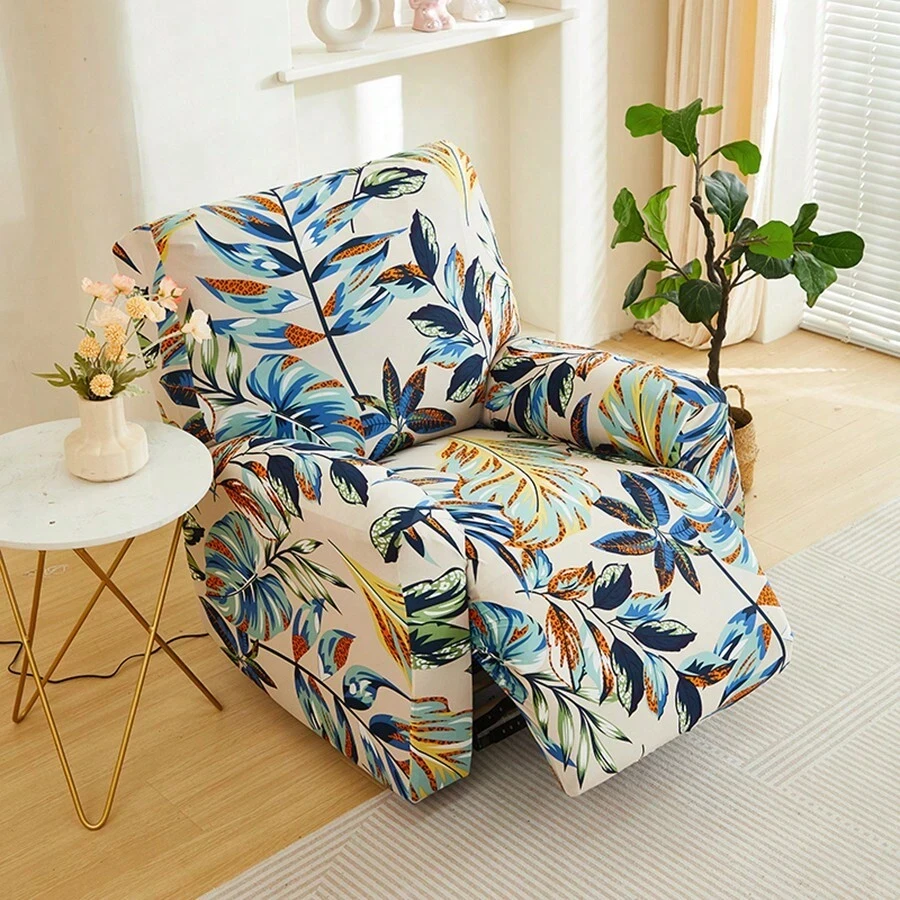 thumbnail image 1 of Funda elástica estampada para silla reclinable, cubierta para sofá, sala de estar, decoración del hogar, 4/6/8 piezas, 1 of 5