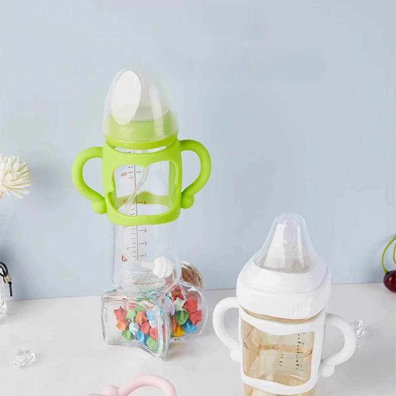 Silicone Bottle Handle for Universal Narrow Baby Bottles