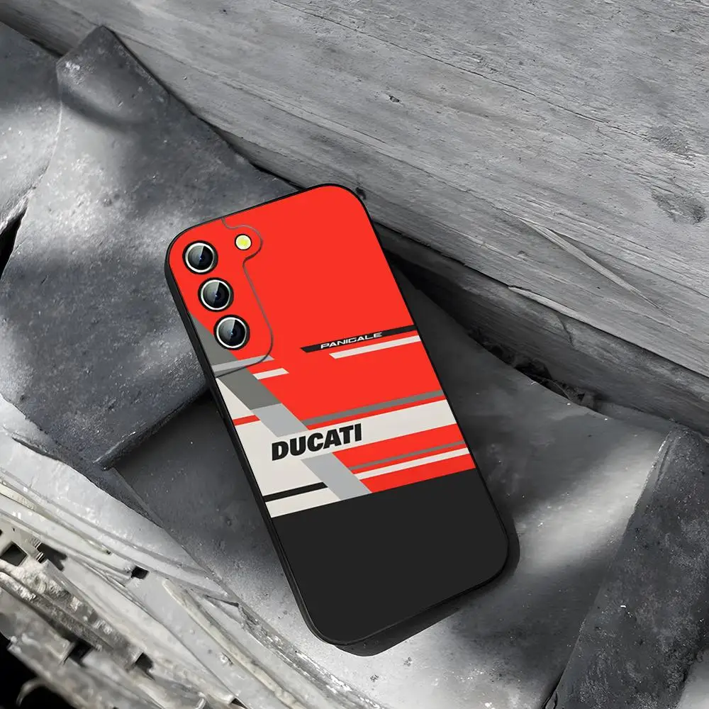 Motorcycle-Themed Durable Phone Case with Ducati Design