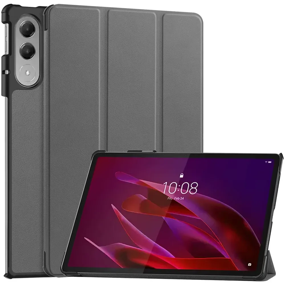 Premium PU Leather Triple Fold Magnetic Tablet Cover, 11.1 Inch