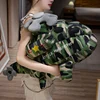 Cartoon Green/Blue Soft Warcraft War Plane Pillow Stuffed Transportation Instrument Men Gift 3