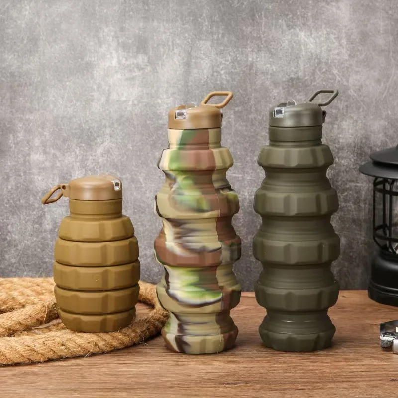 Sports Water Bottle, Portable Water Bottle, 500ml Hand Grenade