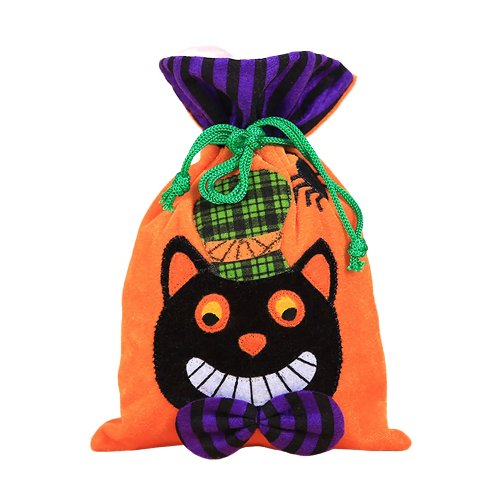

Halloween Drawstring Candy Bags Candy Packing Bag Cosmetic Pouch Jewelry Bag for Halloween Favors Supplies