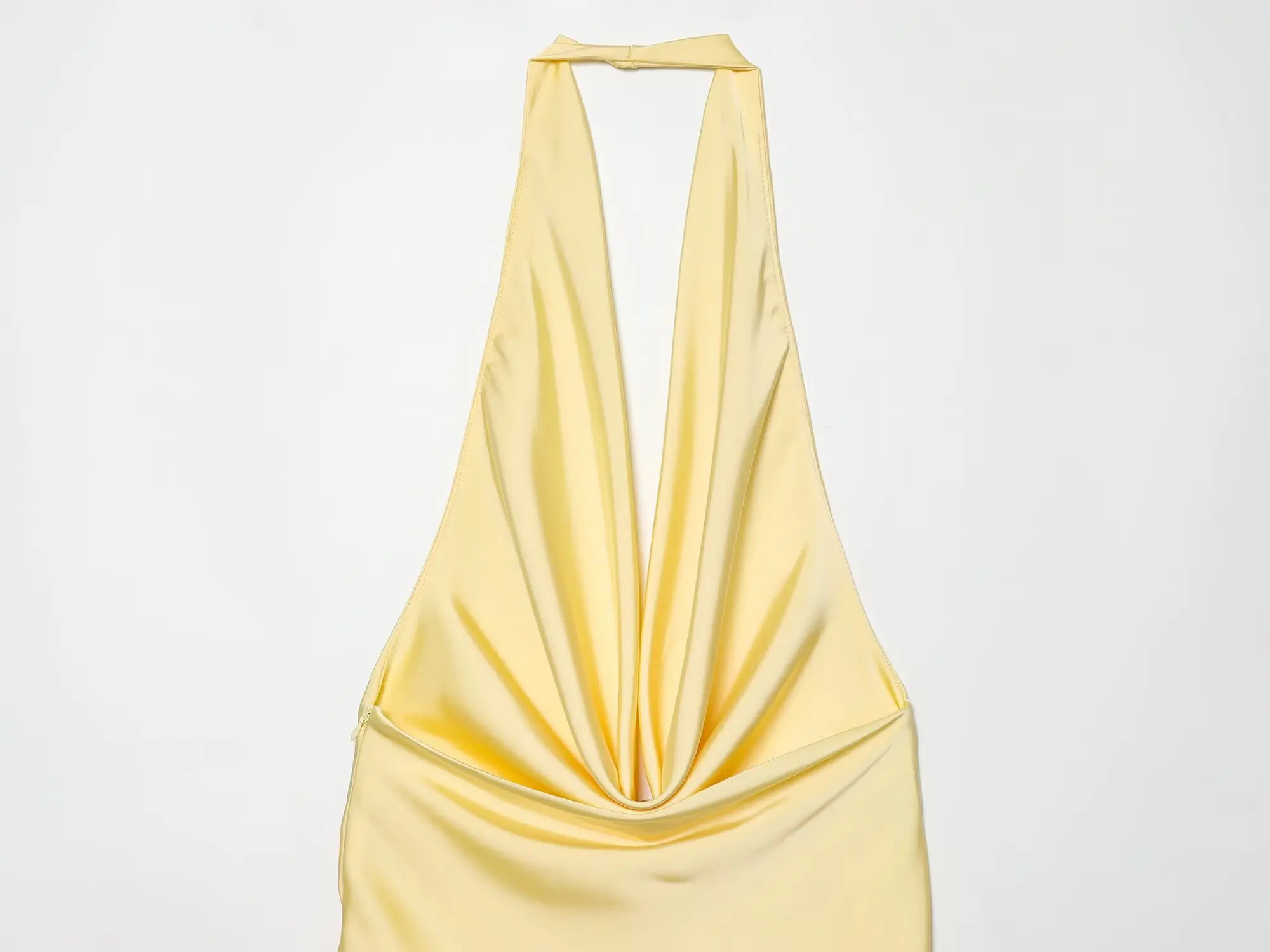 TFMLN Trendiges Damen-Neckholder-Kleid mit tiefem V-Ausschnitt, Sommer, neu, elegant, rückenfrei, einfarbig, ärmellos, mit Schnürung, schick, High Street – Detail 10